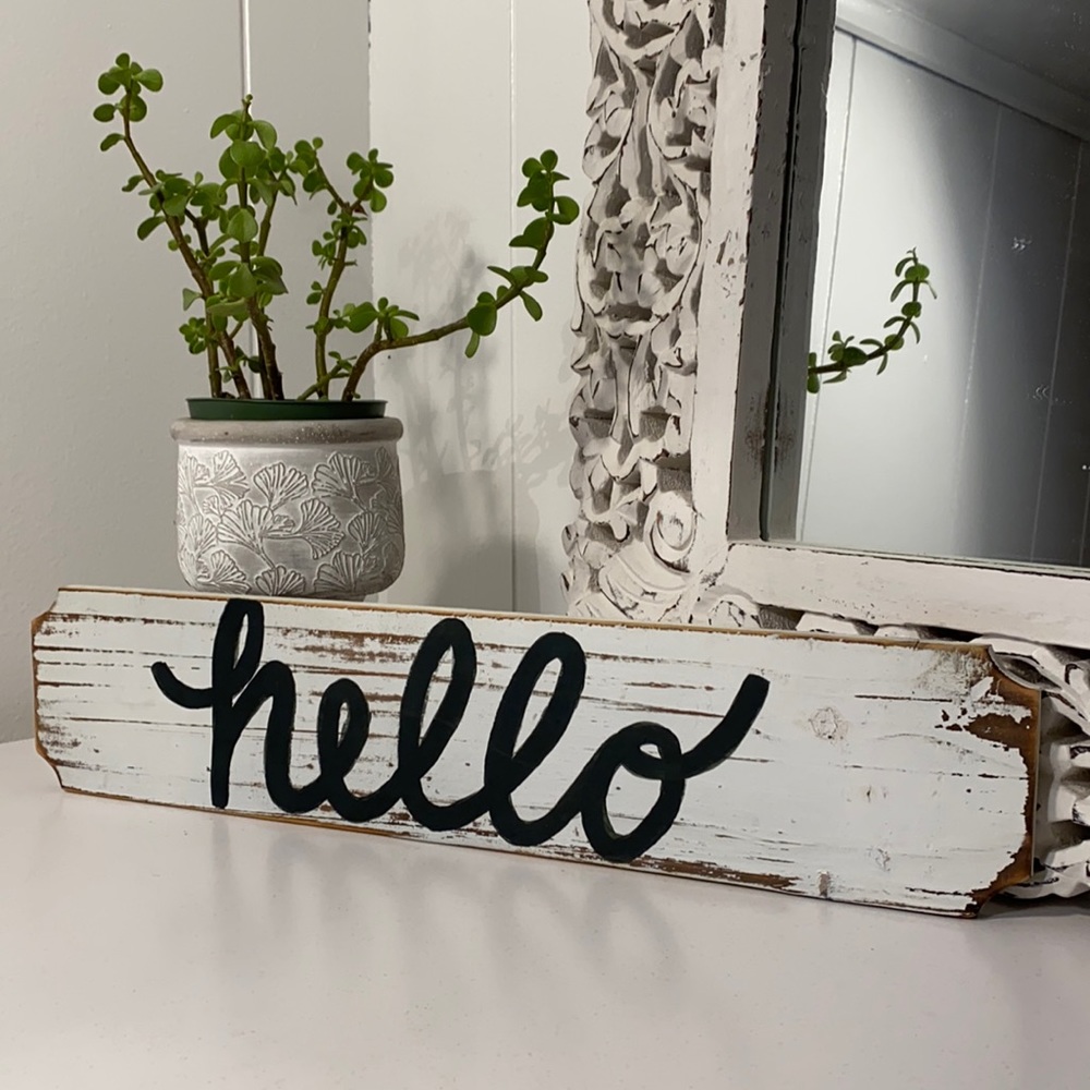 Hello Welcome Sign